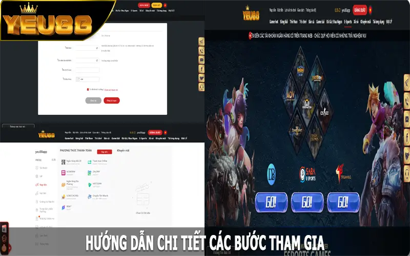 Hướng dẫn chi tiết các bước tham gia tại Yeu88