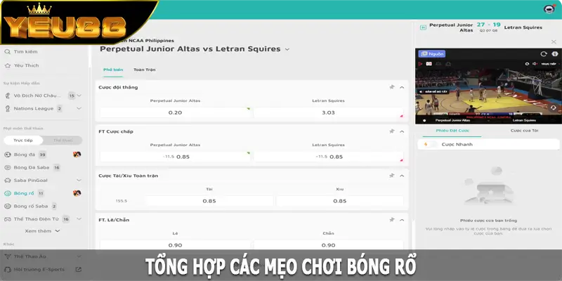 Tổng hợp các mẹo chơi bóng rổ được cao thủ cất giấu