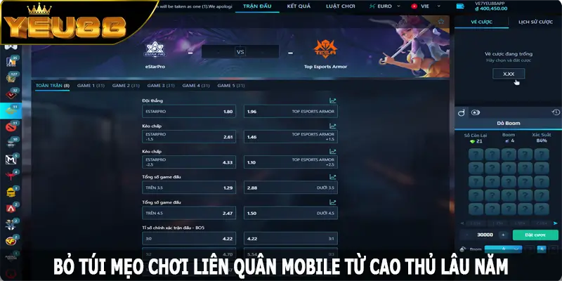 Bỏ túi mẹo chơi liên quân mobile từ cao thủ lâu năm